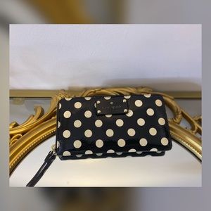 Kate Spade Women's Polka Dot patent leather Wallet